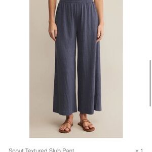 Z Supply Women's Scout Slub Pants - Blue size small